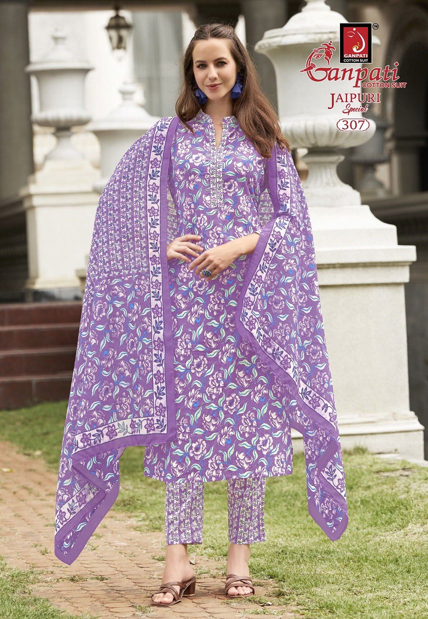 Jaipuri Vol 14 By Ganpati Cotton Printed Readymade Suits Orders In India